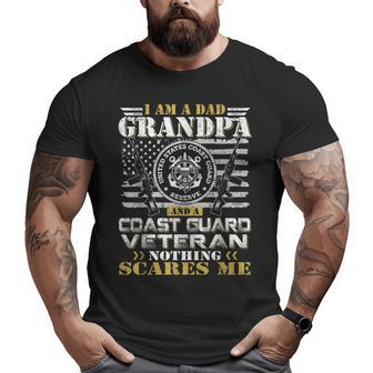 I Am A Dad Grandpa And A Coast Guard Veteran Veteran Big and Tall Men T-shirt | Mazezy