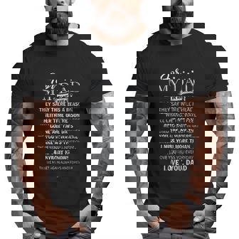 For My Dad In Heaven Big and Tall Men T-shirt | Mazezy