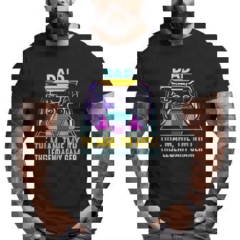 Dad The Man Myth Legendary Gamer Retro Games Gaming Big and Tall Men T-shirt | Mazezy