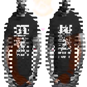 Dad Son First Hero Daughter First Love Father Day Big and Tall Men T-shirt | Mazezy