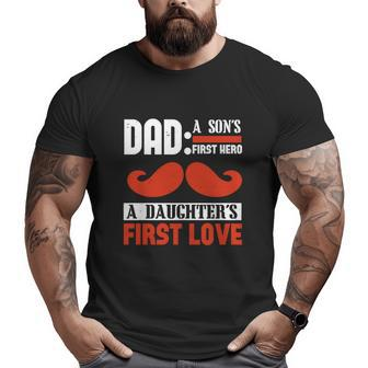 Dad A Son's First Big and Tall Men T-shirt | Mazezy