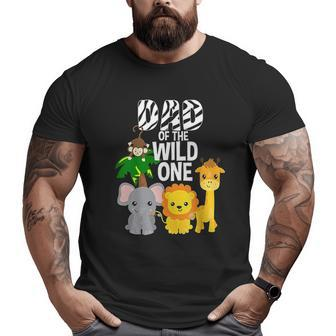 Dad Of The Wild One Zoo Big and Tall Men T-shirt | Mazezy