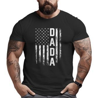 Dada America Flag For Men Father's Day Big and Tall Men T-shirt | Mazezy