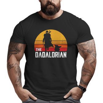 The Dadalorian Father's Day Retro Vintage Father's Day Big and Tall Men T-shirt | Mazezy
