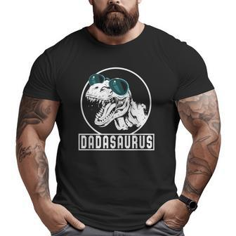 Dadasaurus Rex Dada Saurus Father's Day Dinosaur Dad Lover Big and Tall Men T-shirt | Mazezy