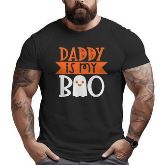 Daddy Is My Boo Fun Cute Halloween Big and Tall Men T-shirt | Mazezy