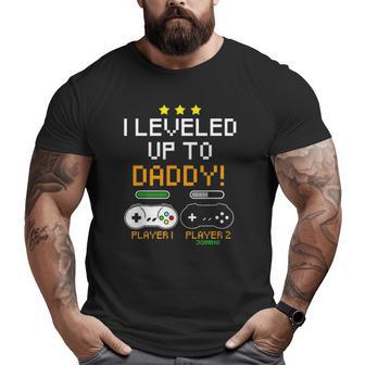 Daddy Gamer Player Progress Bar Gaming Baby Announcement Big and Tall Men T-shirt | Mazezy