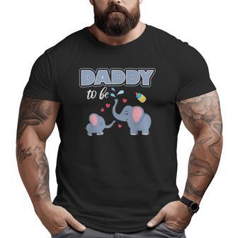 Daddy To Be Pregnancy Elephant Lovers Big and Tall Men T-shirt | Mazezy