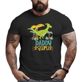 Daddy Saurus Rex Dinosaur Kids Big and Tall Men T-shirt | Mazezy DE