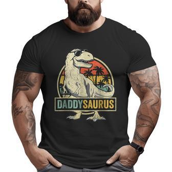 Daddy Saurus T Rex Dinosaur Men Daddysaurus Family Matching Big and Tall Men T-shirt | Mazezy