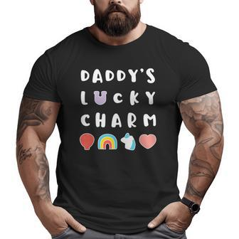Daddy's Lucky Charm Saint Patrick's Day Marshmallow Big and Tall Men T-shirt | Mazezy
