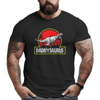 Daddysaurus Dadrex Dinosaur Cool Father's Day Family Big and Tall Men T-shirt | Mazezy