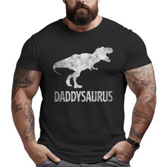 Daddysaurus Shirt Daddy Dinosaur Fathers Day Men Dad Big and Tall Men T-shirt | Mazezy
