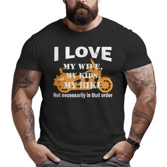 Dads Who Ride Motorcycles Biker Dad Big and Tall Men T-shirt | Mazezy
