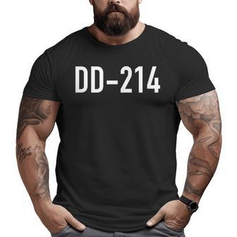 Dd214 Military Veteran Big and Tall Men T-shirt | Mazezy