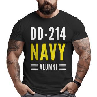 Dd214 Navy Alumni Veteran Day Retired Vintage Military Big and Tall Men T-shirt | Mazezy