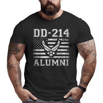 Dd214 Us Air Force Alumni Military Veteran Retirement Big and Tall Men T-shirt | Mazezy