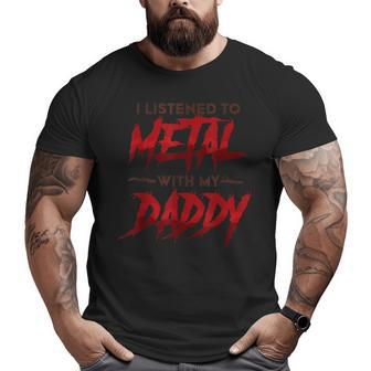 Death Metal Dad Daddy Metal Music Big and Tall Men T-shirt | Mazezy