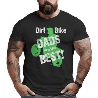 Dirt Bike Dad Fathers Day For Men Graphic Motocross Big and Tall Men T-shirt | Mazezy