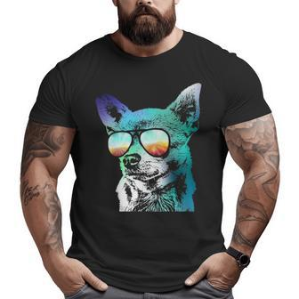 Disco Groovy Chihuahua Big and Tall Men T-shirt | Mazezy