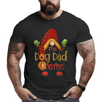 Dog Dad Gnome Buffalo Plaid Christmas Matching Family Group Big and Tall Men T-shirt | Mazezy AU