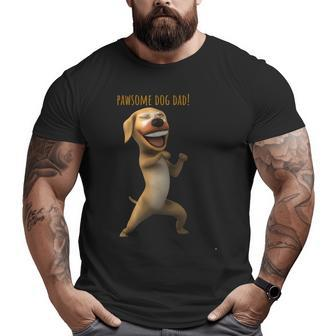 Dog Dad For Men For Pet Owners Pet Lover For Dad Big and Tall Men T-shirt | Mazezy CA