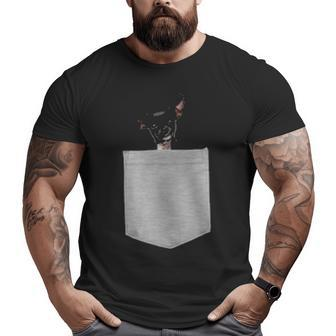 Dog In Your Pocket Chihuahua Big and Tall Men T-shirt | Mazezy
