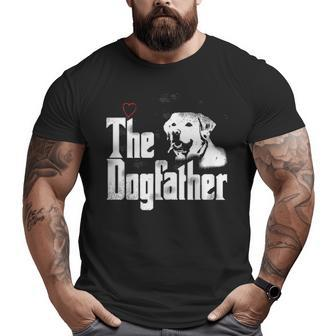 The Dogfather Labrador Dad T Fathers Day Big and Tall Men T-shirt | Mazezy