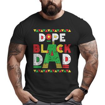 Dope Black Dad African American Black Dad Pride Fathers Day Big and Tall Men T-shirt | Mazezy UK