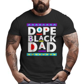 Dope Black Dad Junenth 1865 African American Father Men Big and Tall Men T-shirt | Mazezy