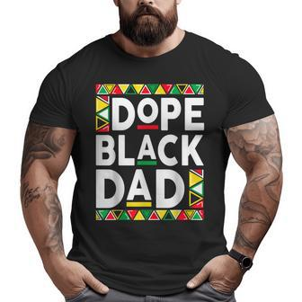 Dope Black Dad Junenth African Fathers Big and Tall Men T-shirt | Mazezy