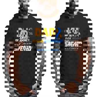 Down Syndrome Dad Of A T21 Superhero Down Syndrome Awareness Big and Tall Men T-shirt | Mazezy
