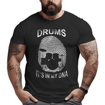 Drum Dna Big and Tall Men T-shirt | Mazezy