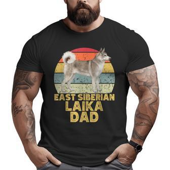 East Siberian Laika Dog Dad Retro My Dogs Are My Cardio Big and Tall Men T-shirt | Mazezy
