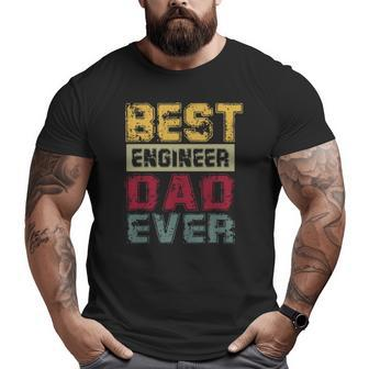 Engineer Dad Big and Tall Men T-shirt | Mazezy