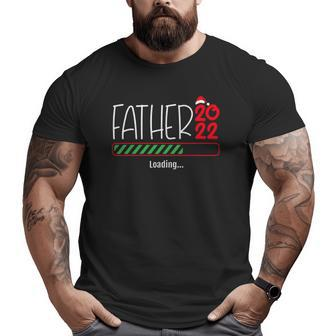 Father 2022 Christmas Pregnancy Announcement Xmas Pj New Dad Big and Tall Men T-shirt | Mazezy