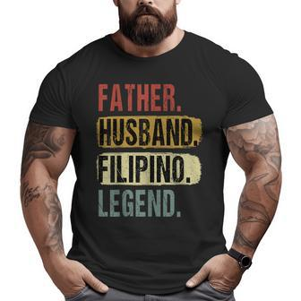 Father Husband Filipino Legend Philippines Dad Father's Day Big and Tall Men T-shirt | Mazezy DE