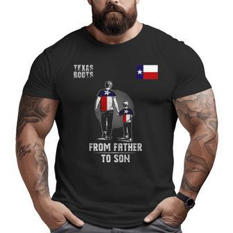 Father To Son Texas Big and Tall Men T-shirt | Mazezy
