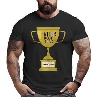 Father Of The Year Trophy Big and Tall Men T-shirt | Mazezy