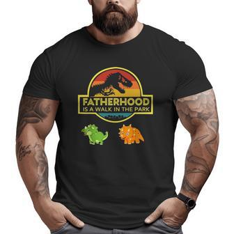 Fatherhood Is A Walk In The Park Big and Tall Men T-shirt | Mazezy