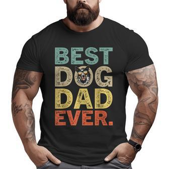 Father's Day Australian Cattle Best Dog Dad Ever Big and Tall Men T-shirt | Mazezy