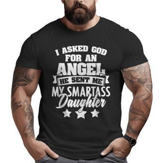 Father's Day From Daughter For Dad Father Papa Daddy Big and Tall Men T-shirt | Mazezy