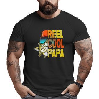 Father's Day Fishing Reel Cool Papa Big and Tall Men T-shirt | Mazezy