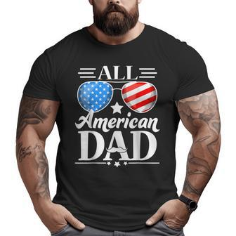 Fathers Day All American Patriot Usa Dad Big and Tall Men T-shirt | Mazezy