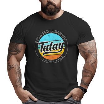 Father's Day For Tatay Filipino Pinoy Dad Big and Tall Men T-shirt | Mazezy