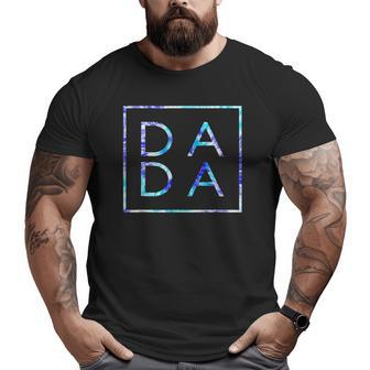 Father's Day For New Dad Dada Him Coloful Tie Dye Dada Big and Tall Men T-shirt | Mazezy