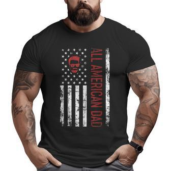 Fathers Day All American Patriot Usa Dad 4Th Of July Big and Tall Men T-shirt | Mazezy