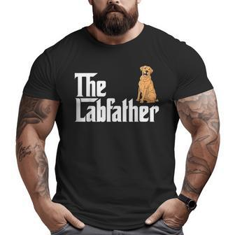 Father's Day Labrador Daddy Dog Lover The Lab Father Big and Tall Men T-shirt | Mazezy