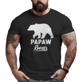 Father's Day Papaw Bear Grandpa Men Big and Tall Men T-shirt | Mazezy