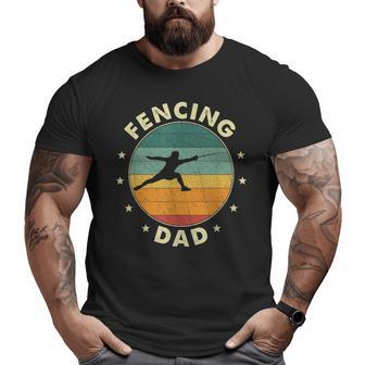 Fencing Dad Father Big and Tall Men T-shirt | Mazezy